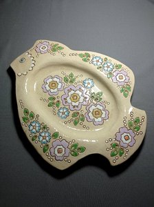 Велике блюдо "Пташка Красуня" (32 х 40 см глазуроване) - зображення 1