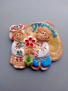 Магніт Парочка ураїнців під брилем - зображення 2