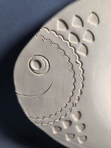 Блюдо Риба велика (47*32 см) з мікротріщинкою - зображення 1