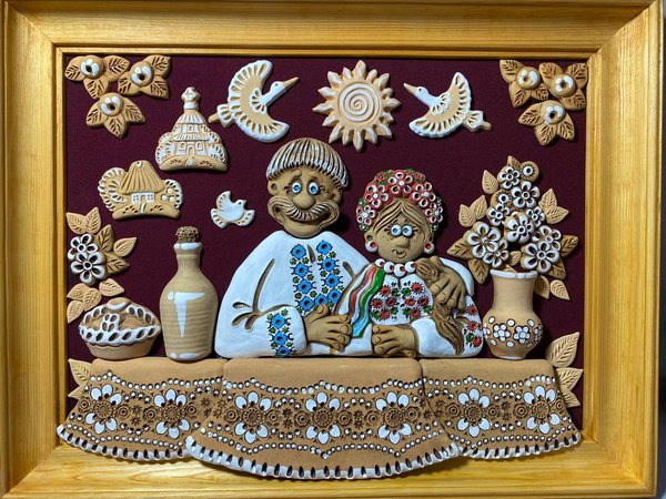 Молоді за столом (35*45 см) - зображення 1