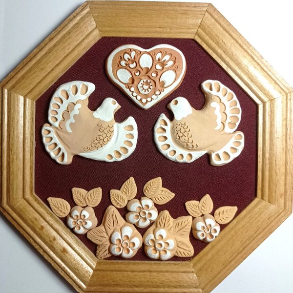Голиці- закохана парочка (18 х 18 см. середні восьмикутні) - зображення 1