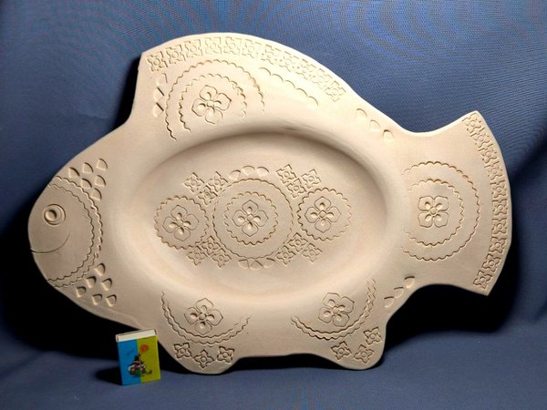 Блюдо Риба велика (47*32 см) з мікротріщинкою - зображення 1