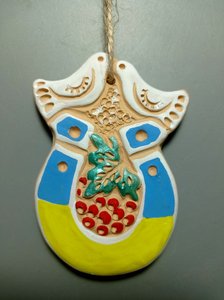 Підкова зголубами і калиною (підвіска) - зображення 1