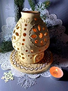 Хатинка з ажурним дахом (кругла 16 см з денцем) - зображення 3