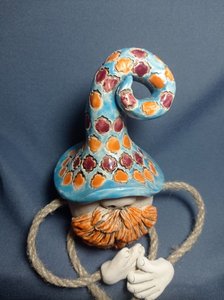 Гном (шапочка в крапельку, 15 см) - зображення 2