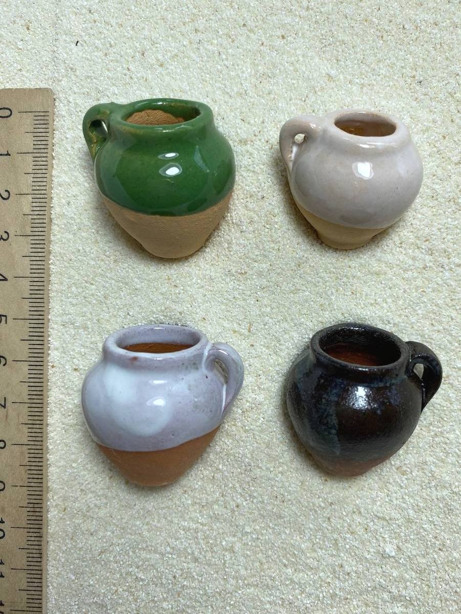 Горщик середній глазурований з ручкою (3 см) - зображення 1
