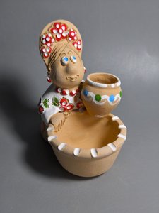 Дівчина з сільничкою та горщиком  (12 см) - зображення 1