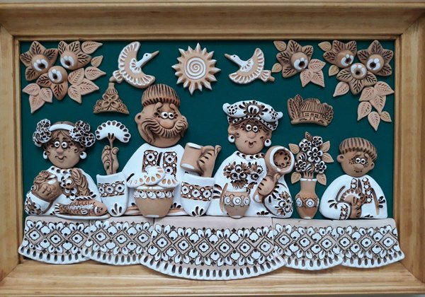 Сім'я з сином і донькою (35*55 см) - зображення 1