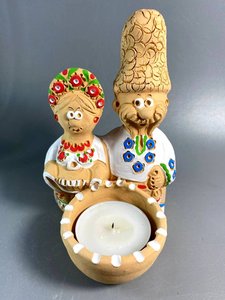 Пара молодят з сільничкою (11,5 см.) - зображення 3