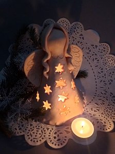 Зоряний янгол-підсвічник 18 см. - зображення 2
