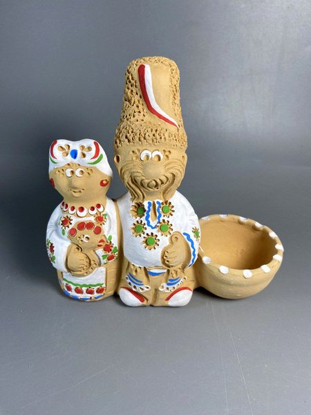 Парочка з курочкою та сільничкою (12 см) - зображення 1