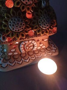 Хатинка з соняхами та бджілками (15 см. прямокутна ) - зображення 7
