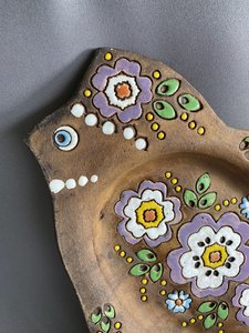 Велике блюдо пташка " Яскрава красуня" (39 х 31 см.) - зображення 2