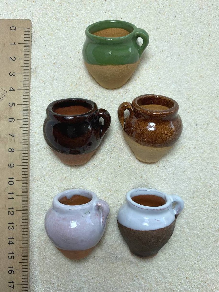 Горщик великий глазурований з ручкою (3,5 см) - зображення 1