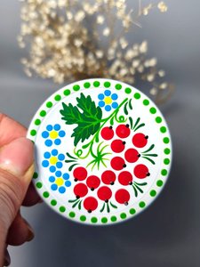 Тарілочка Червона калина (магніт 6,5-7 см.) - зображення 1