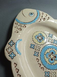 Велике блюдо "Риба Щедрість" (40 см. світле глазуроване) - зображення 2