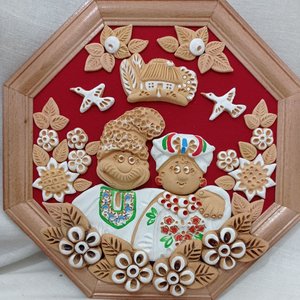 Пара господар з господинею в квітах (23 х 23 см) - зображення 4