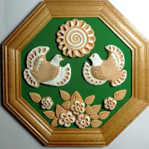 Голиці- закохана парочка (18 х 18 см. середні восьмикутні) - зображення 3